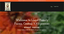 Desktop Screenshot of lloydfamilyfarms.com