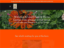 Tablet Screenshot of lloydfamilyfarms.com